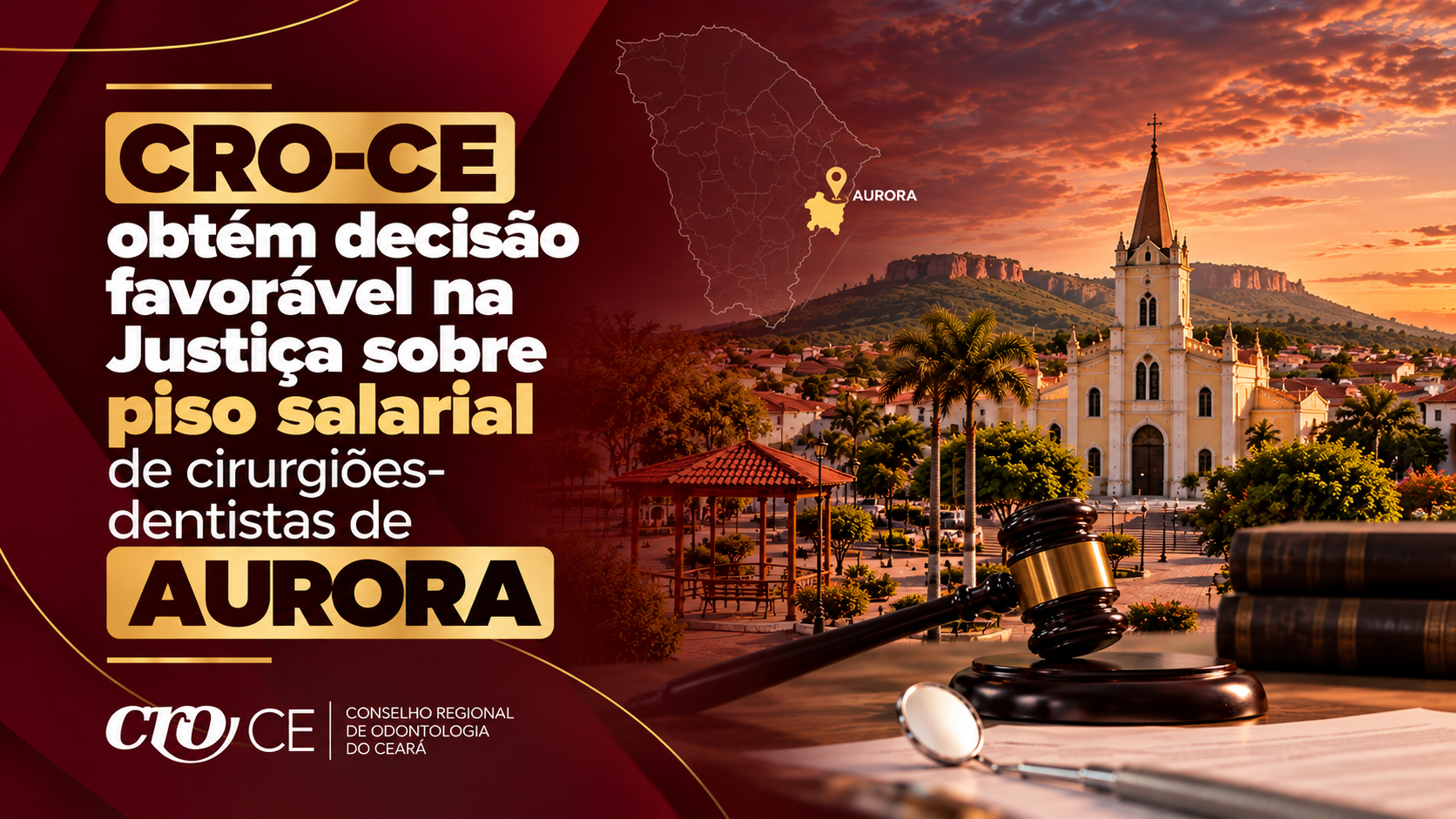 CRO-CE obtém decisão favorável na Justiça sobre piso salarial de cirurgiões-dentistas de Aurora